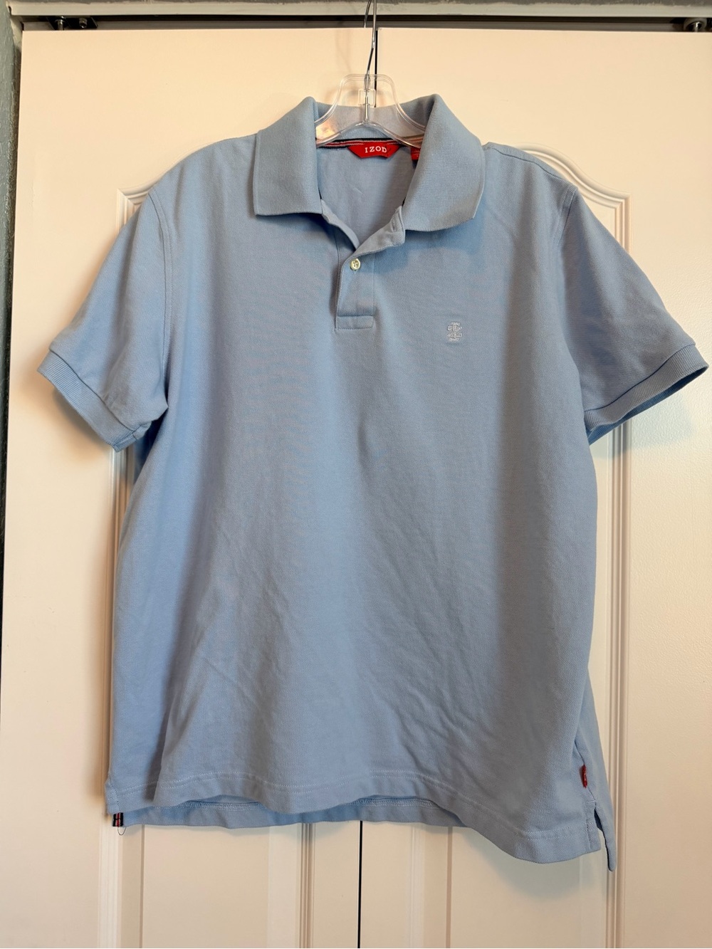 Polo by IZOD Men's Pale Blue Cotton Polo